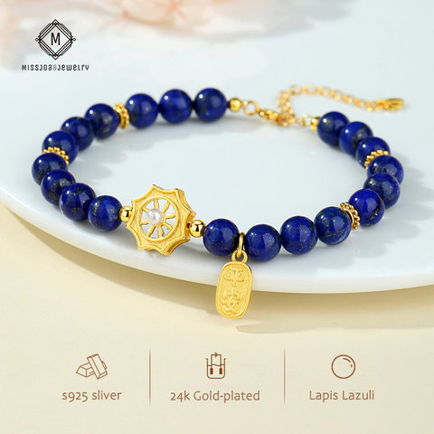 Steven Universe Lapis Lazuli Gold Bracelet Jewelry