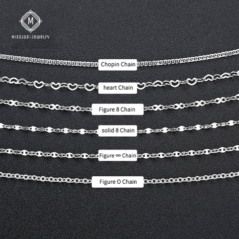 Multiple Options Available: S999 Pure Silver Adjustable Base Chain