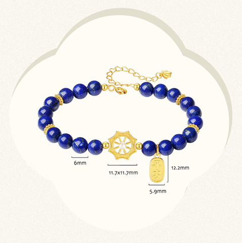 Steven Universe Lapis Lazuli Gold Bracelet Jewelry