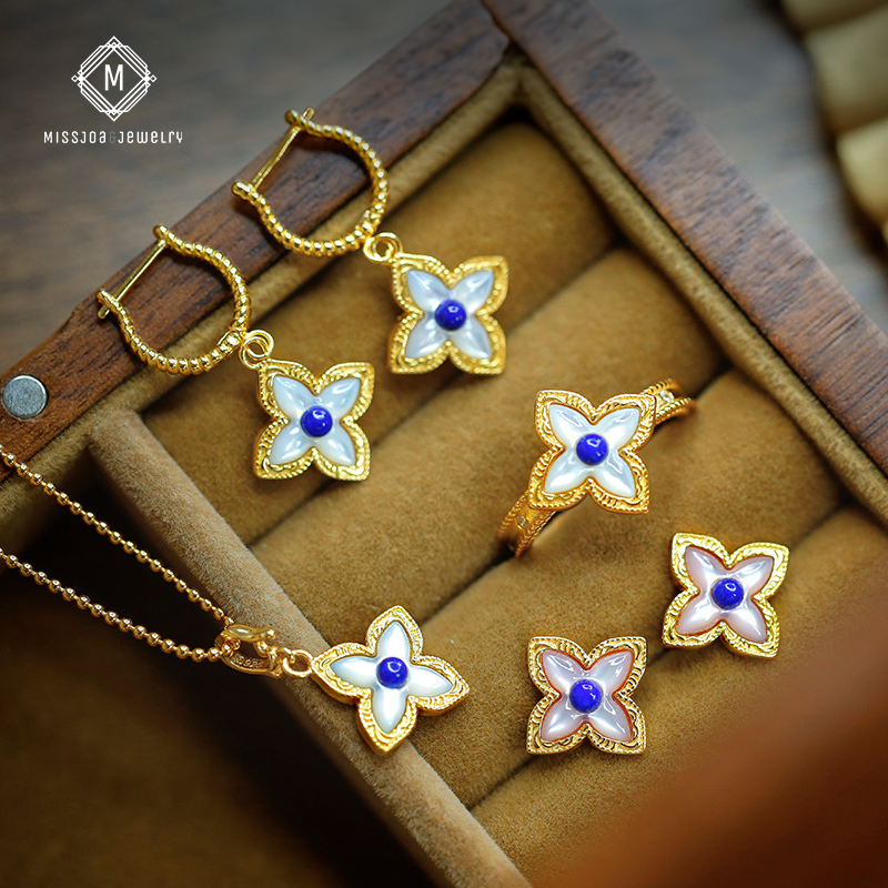 Lapis Lucky Clover Bliss Jewelry collection